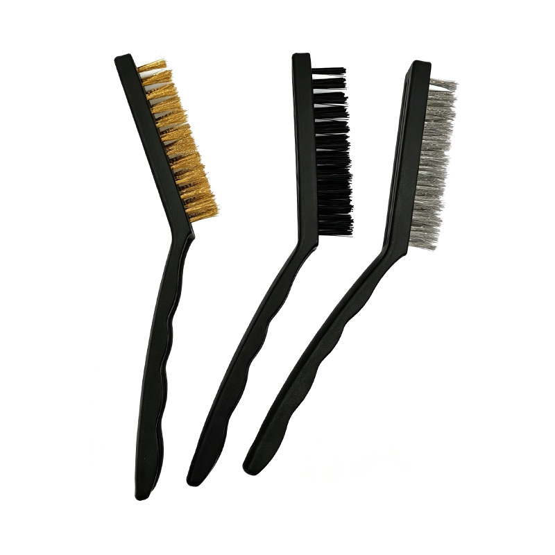 Kit de limpieza de nailon, acero y latón con cepillo para pistola de 9 pulgadas