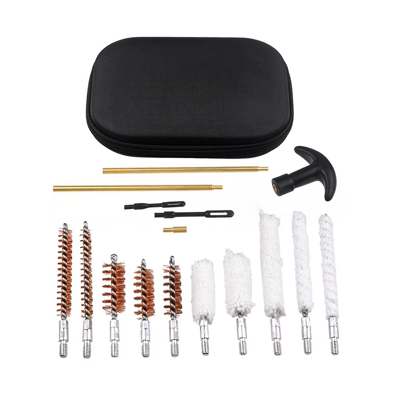 Kit de limpieza de armas de 16 piezas .22/.38/5.56 Cal
